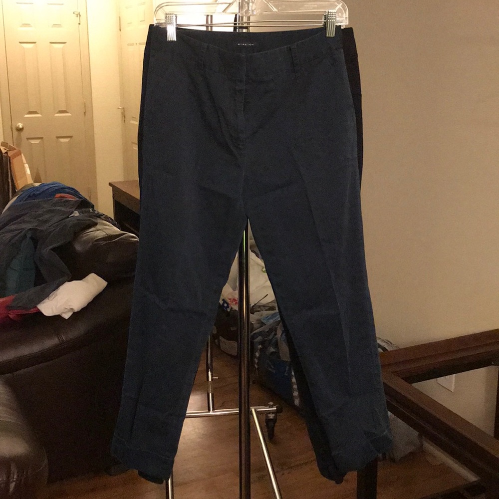 Navy Blue Ankle Chinos